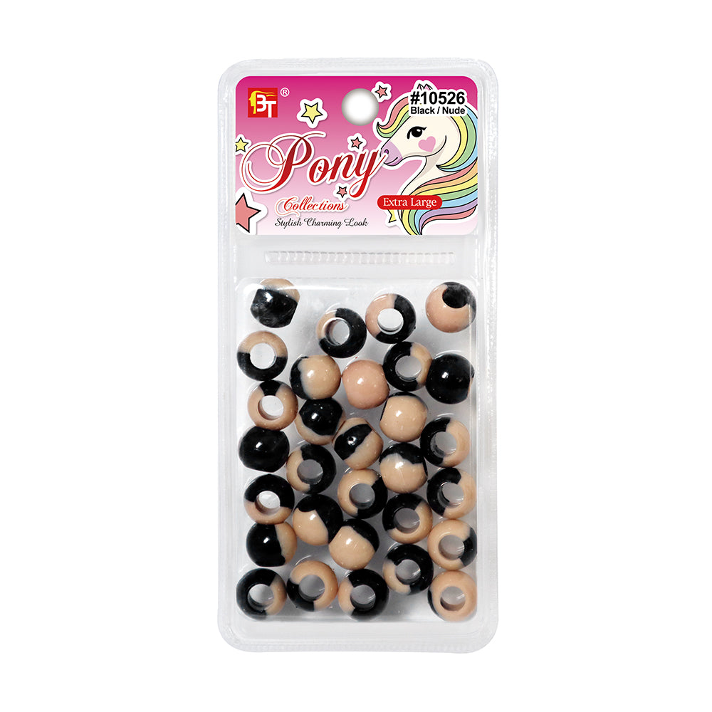 EXTRA LARGE TWO TONE COLOR ROUND BEADS