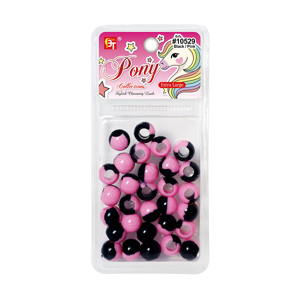 EXTRA LARGE TWO TONE COLOR ROUND BEADS