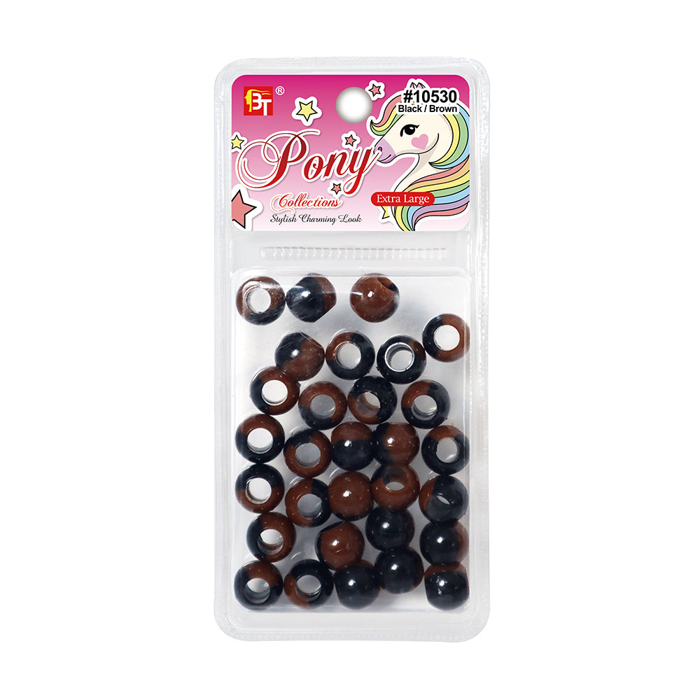 EXTRA LARGE TWO TONE COLOR ROUND BEADS