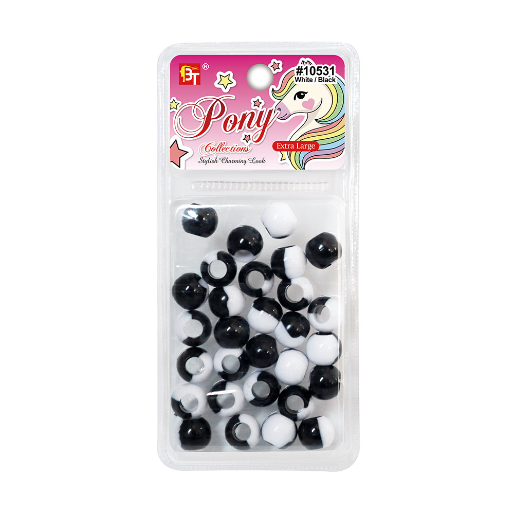 EXTRA LARGE TWO TONE COLOR ROUND BEADS