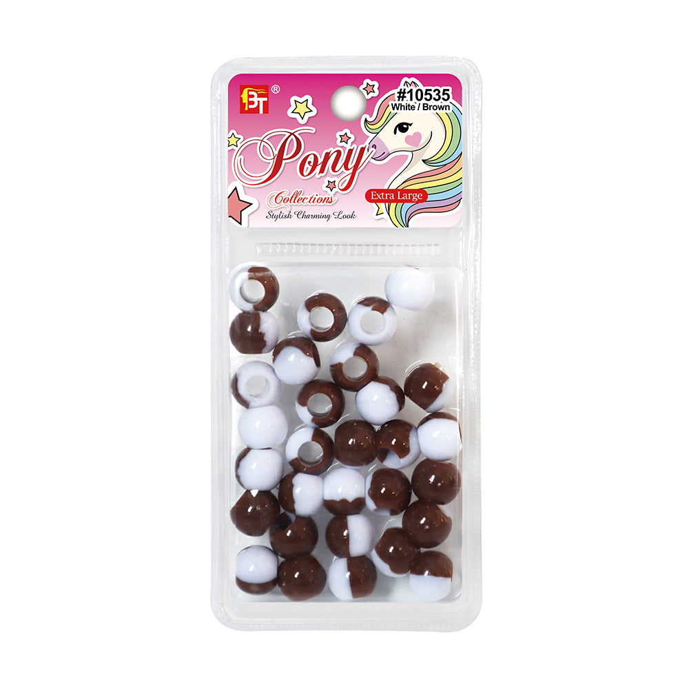 EXTRA LARGE TWO TONE COLOR ROUND BEADS