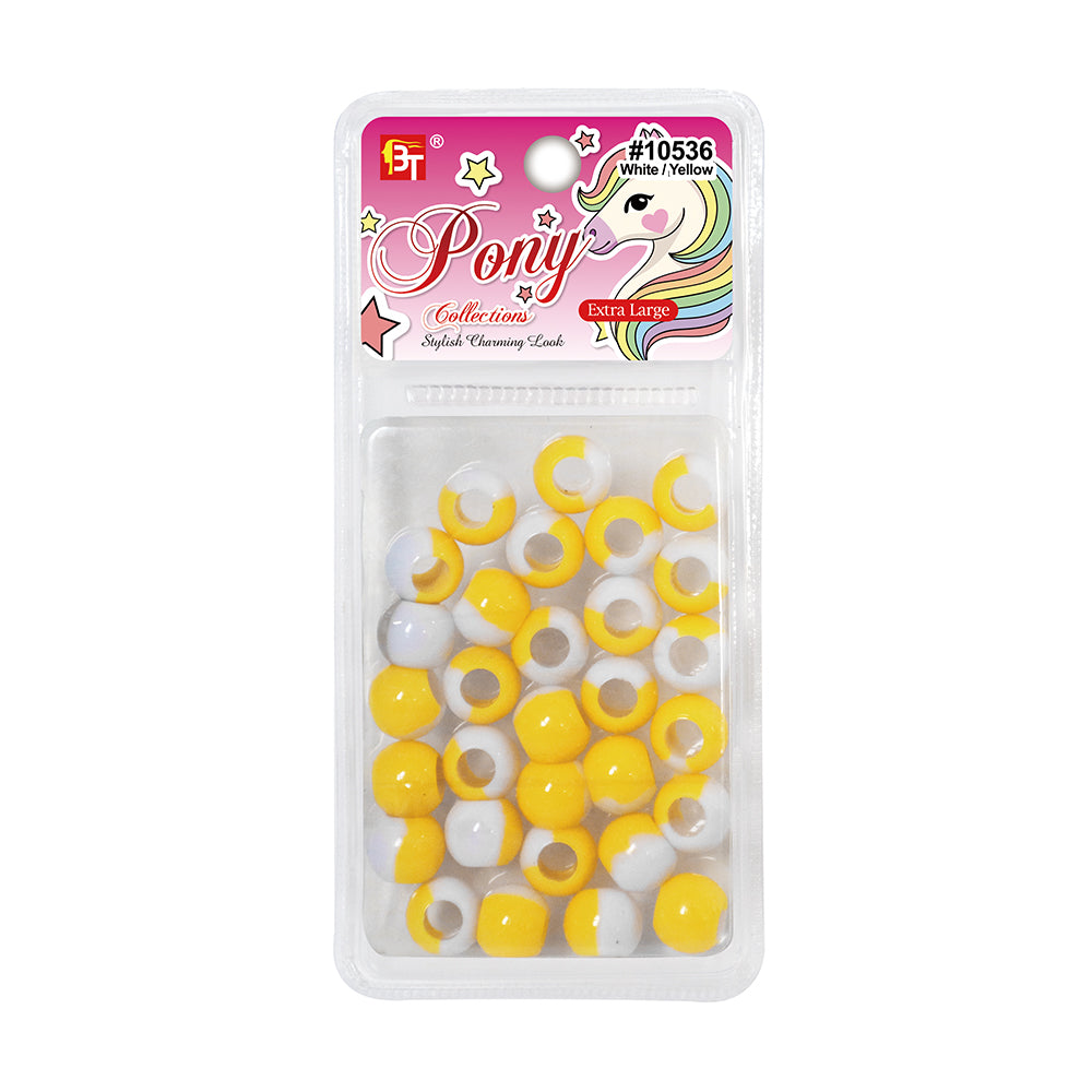 EXTRA LARGE TWO TONE COLOR ROUND BEADS