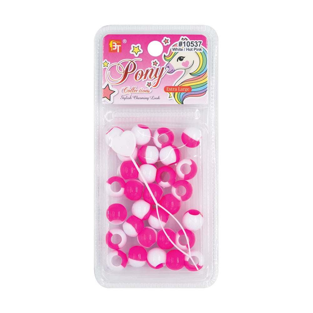 EXTRA LARGE TWO TONE COLOR ROUND BEADS