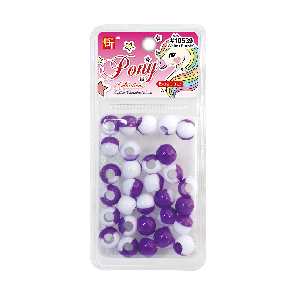 EXTRA LARGE TWO TONE COLOR ROUND BEADS