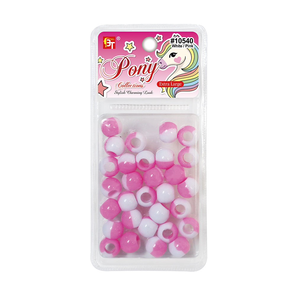 EXTRA LARGE TWO TONE COLOR ROUND BEADS