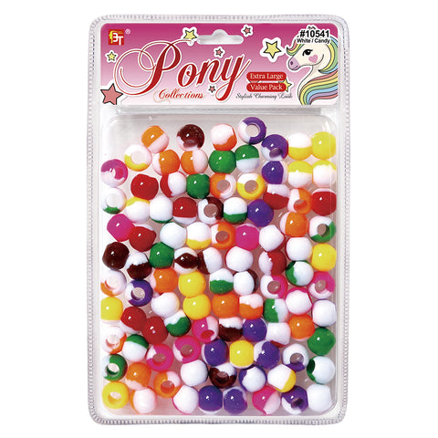 EXTRA LARGE TWO TONE ROUND BEADS VALUE PACK