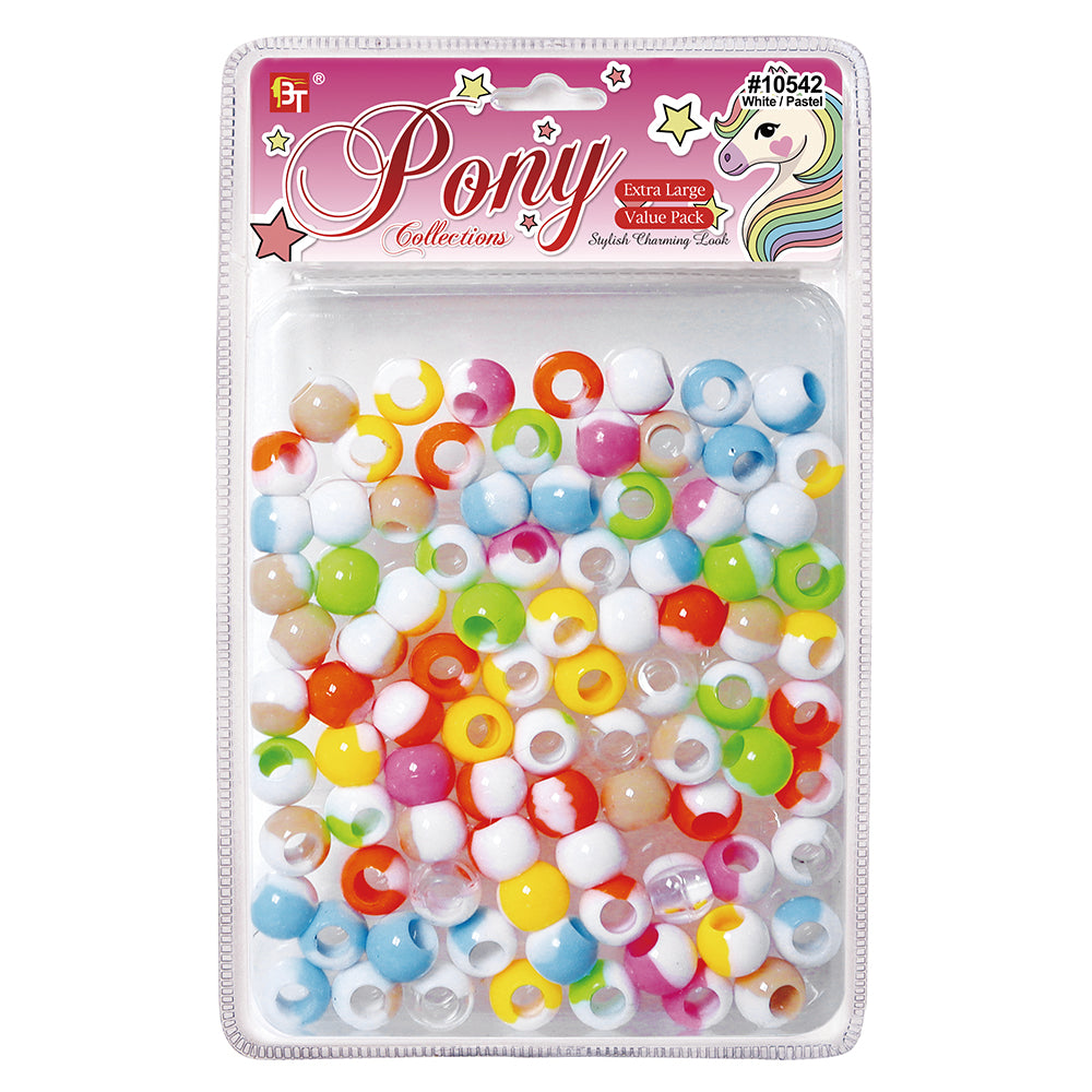 EXTRA LARGE TWO TONE ROUND BEADS VALUE PACK