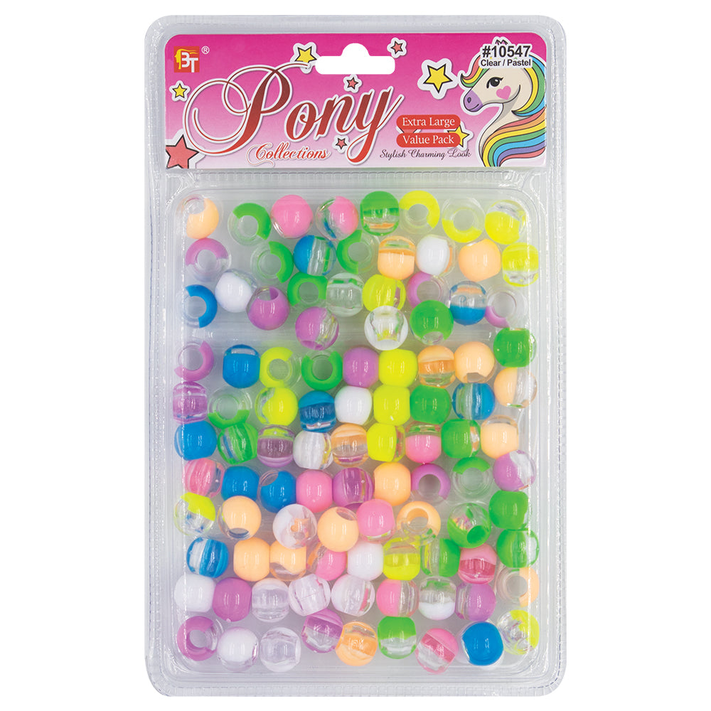EXTRA LARGE TWO TONE ROUND BEADS VALUE PACK