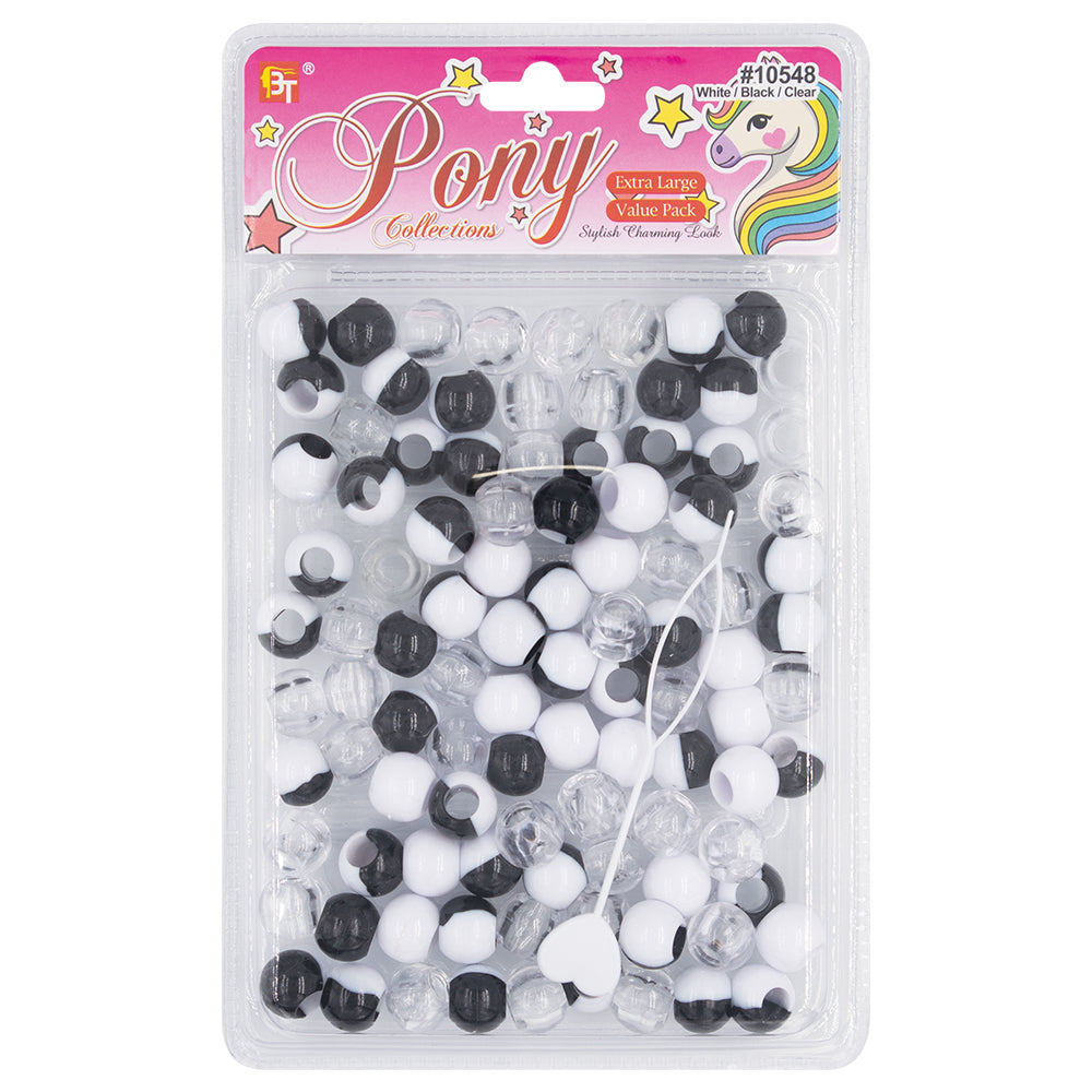 EXTRA LARGE TWO TONE ROUND BEADS VALUE PACK