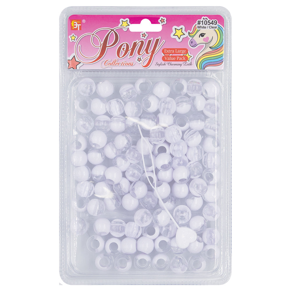 EXTRA LARGE TWO TONE ROUND BEADS VALUE PACK