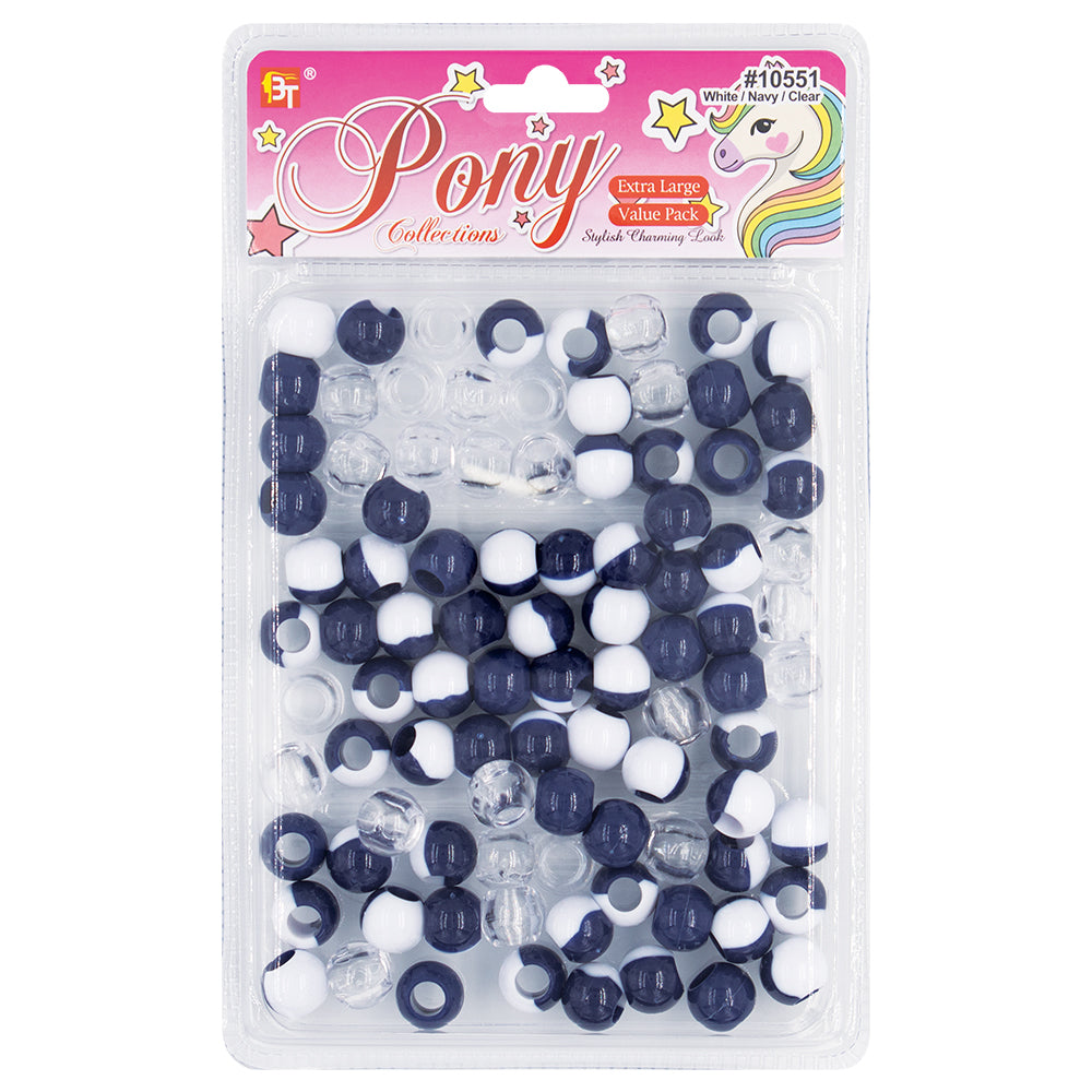 EXTRA LARGE TWO TONE ROUND BEADS VALUE PACK