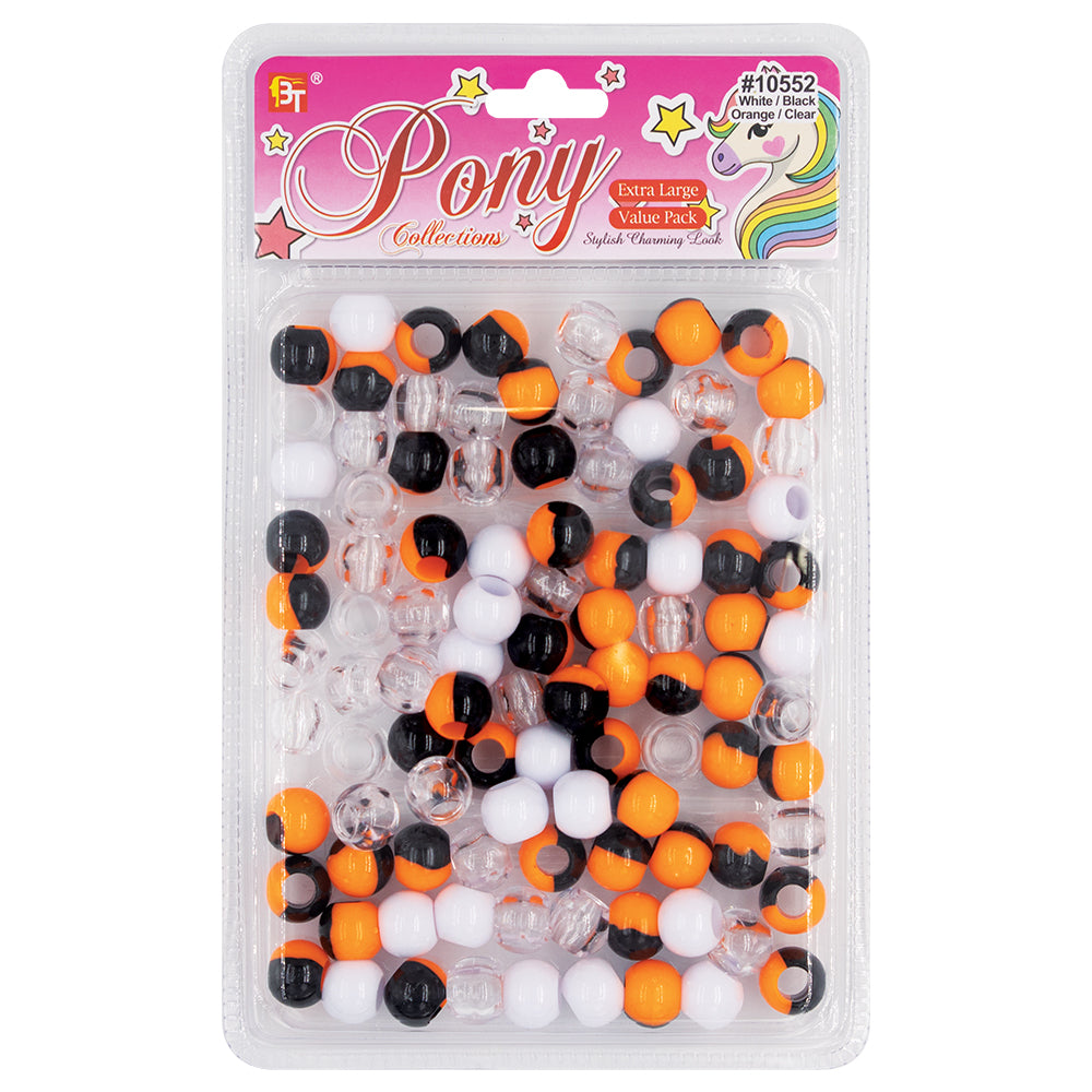 EXTRA LARGE TWO TONE ROUND BEADS VALUE PACK