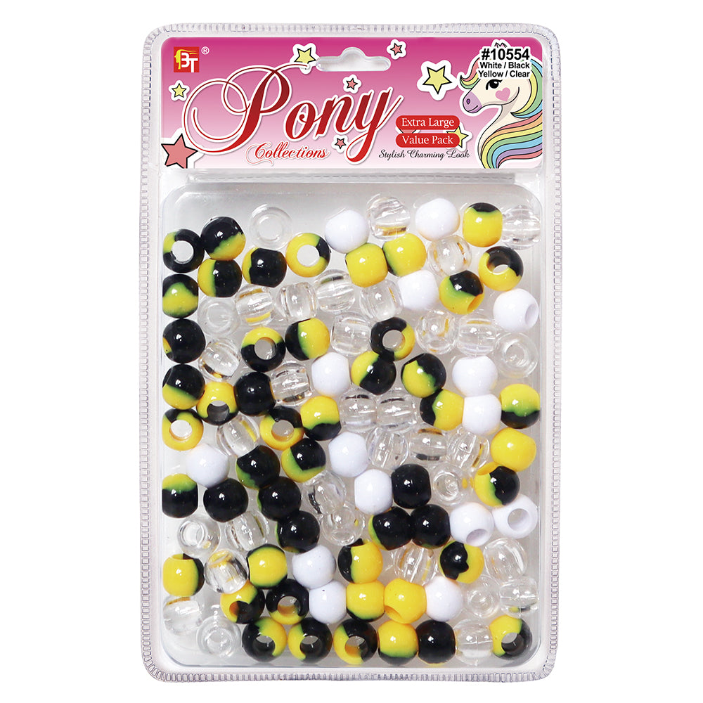 EXTRA LARGE TWO TONE ROUND BEADS VALUE PACK