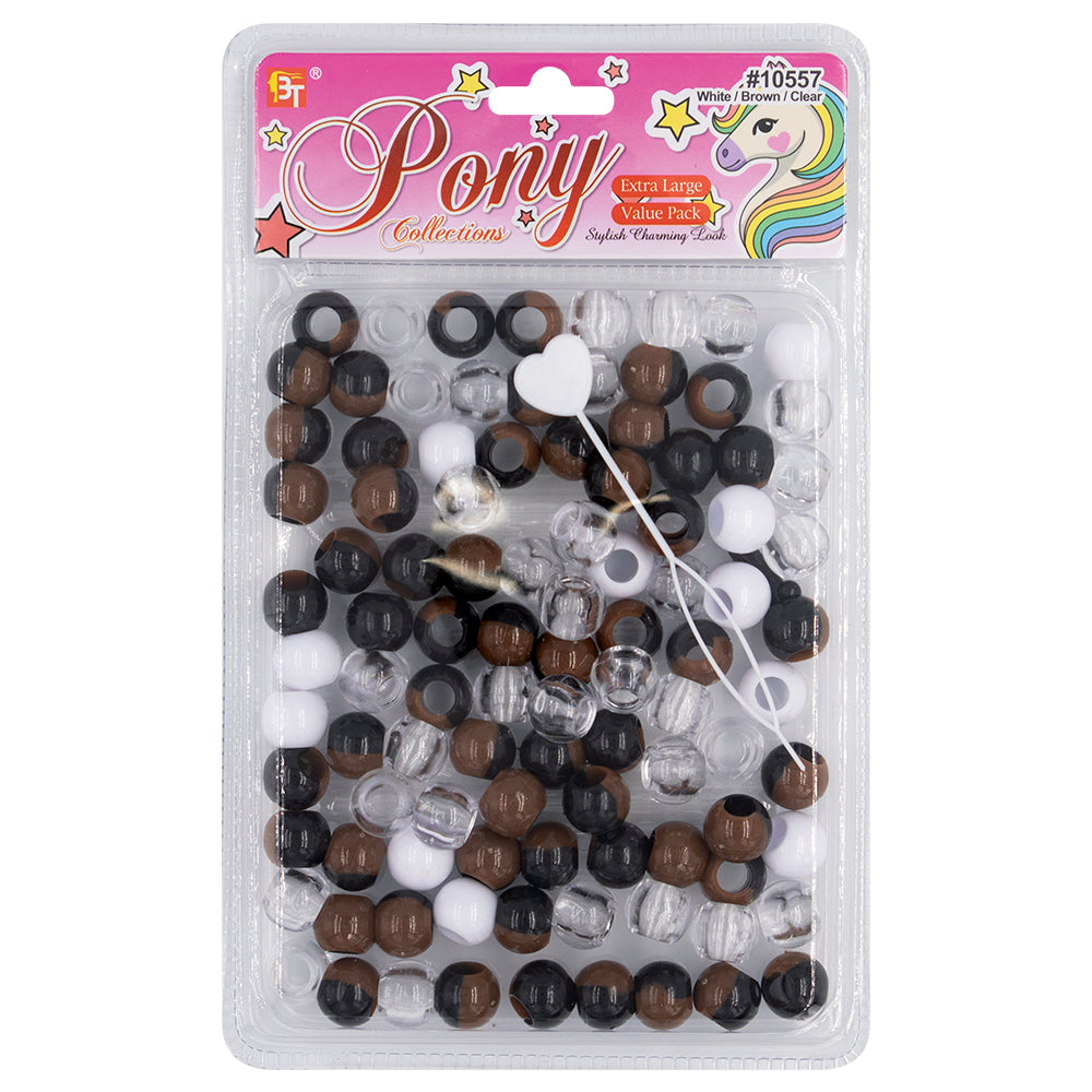 EXTRA LARGE TWO TONE ROUND BEADS VALUE PACK