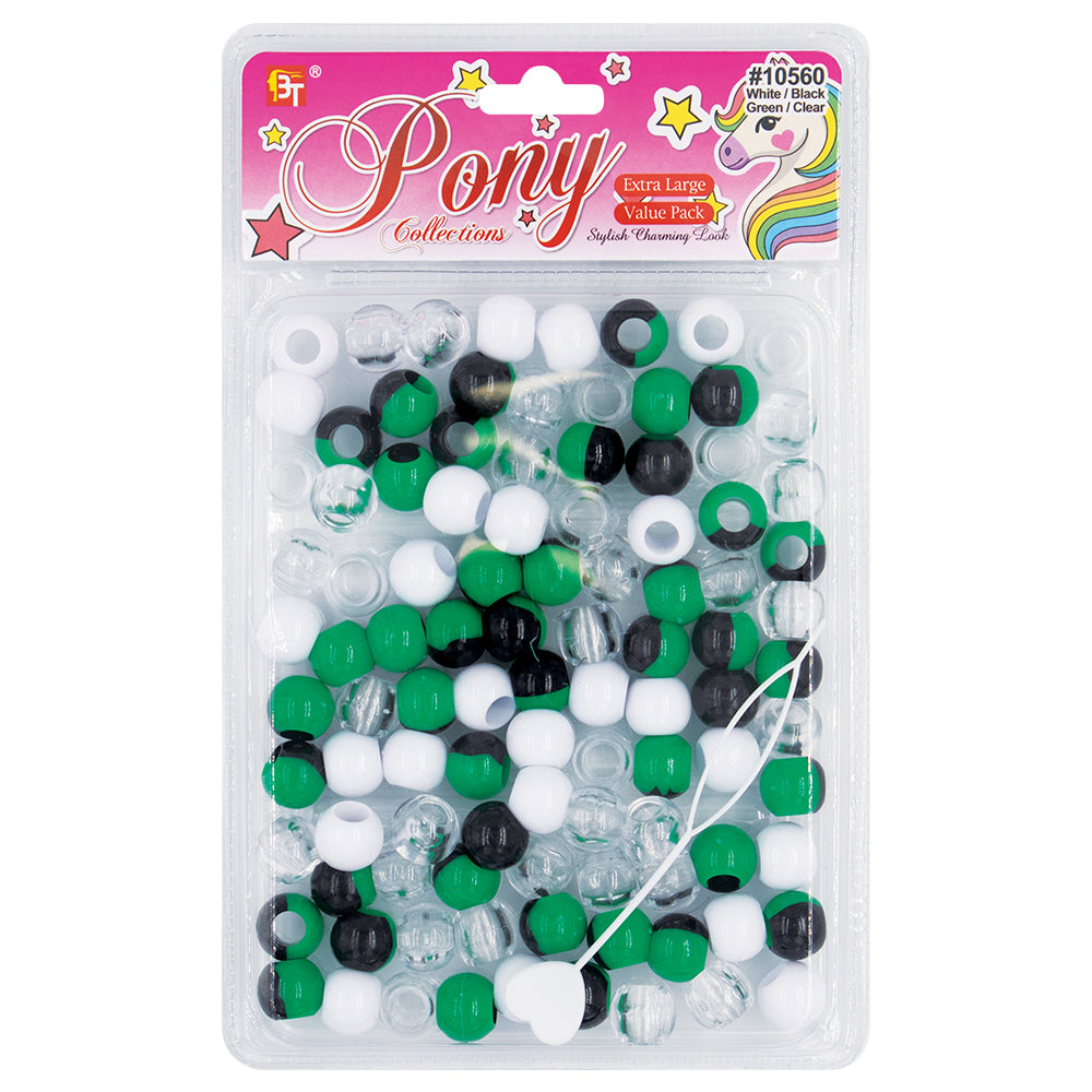 EXTRA LARGE TWO TONE ROUND BEADS VALUE PACK