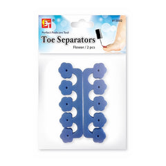 2PCS TOE SEPARATORS (FLOWER) ASSORTED COLOR - 12 PACKS