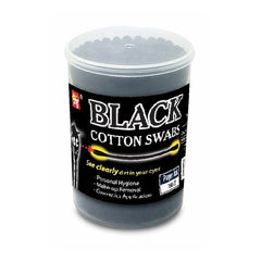 COTTON SWABS 100 PCS (BLACK)