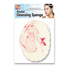 WHITE & RED MARBLE FACIAL CLEANSING SPONGE