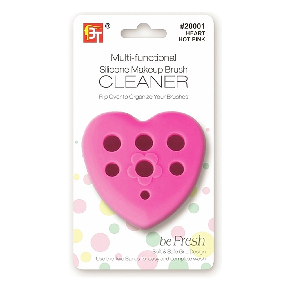 SILICONE MAKEUP BRUSH CLEANER HEART