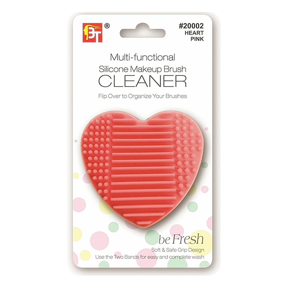 SILICONE MAKEUP BRUSH CLEANER HEART