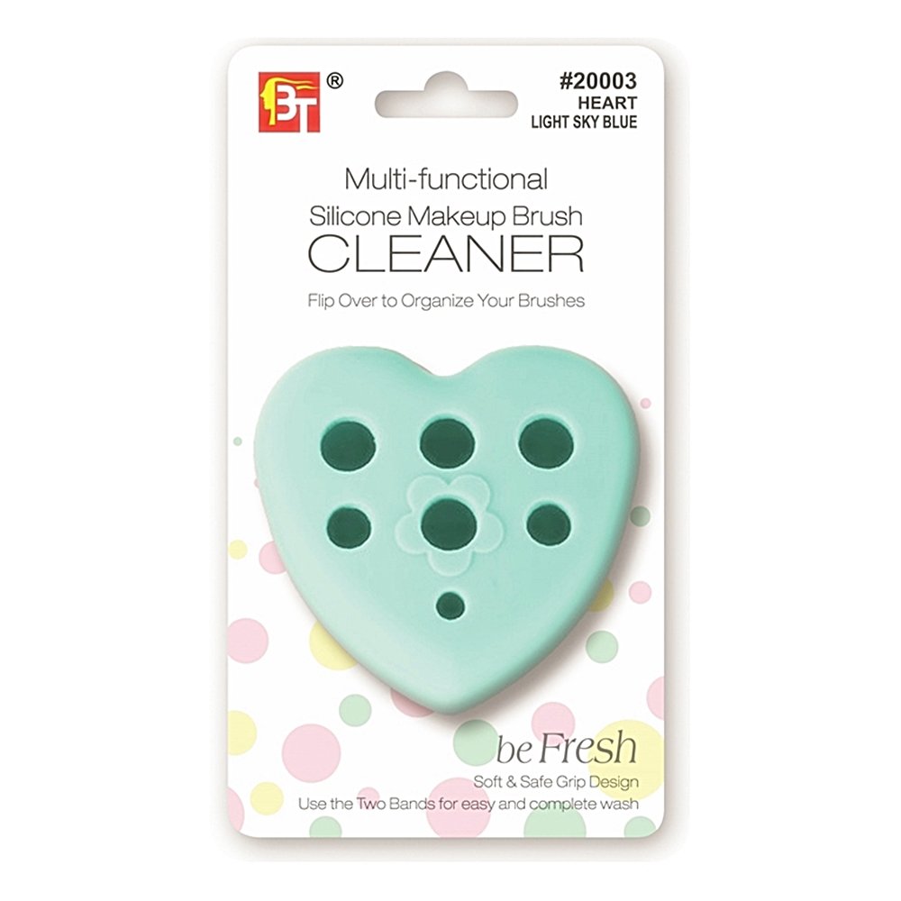 SILICONE MAKEUP BRUSH CLEANER HEART