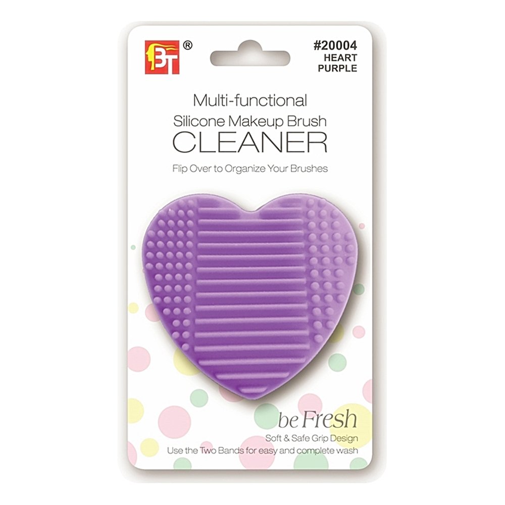 SILICONE MAKEUP BRUSH CLEANER HEART