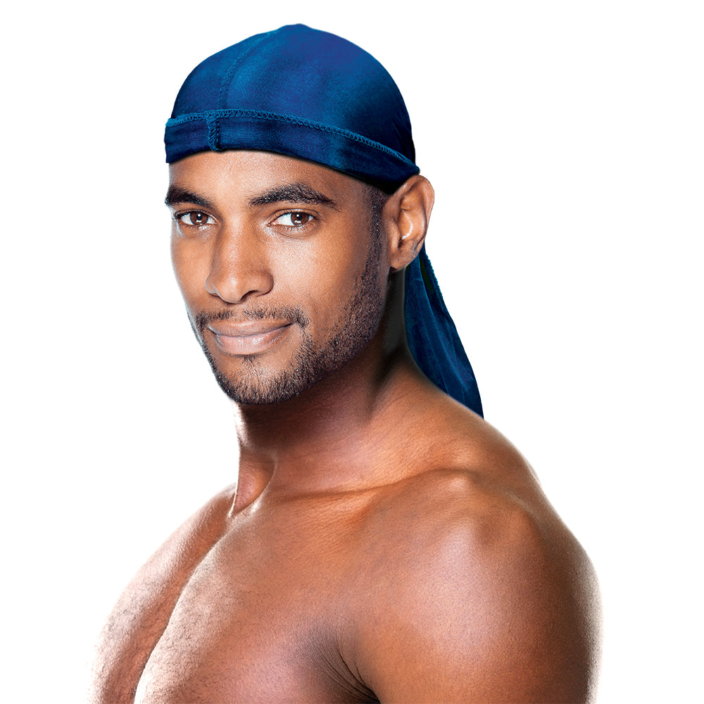 PREMIUM QUALITY COCONUT OIL TREATED SHINE SILKY DURAG WITH LONG TAIL