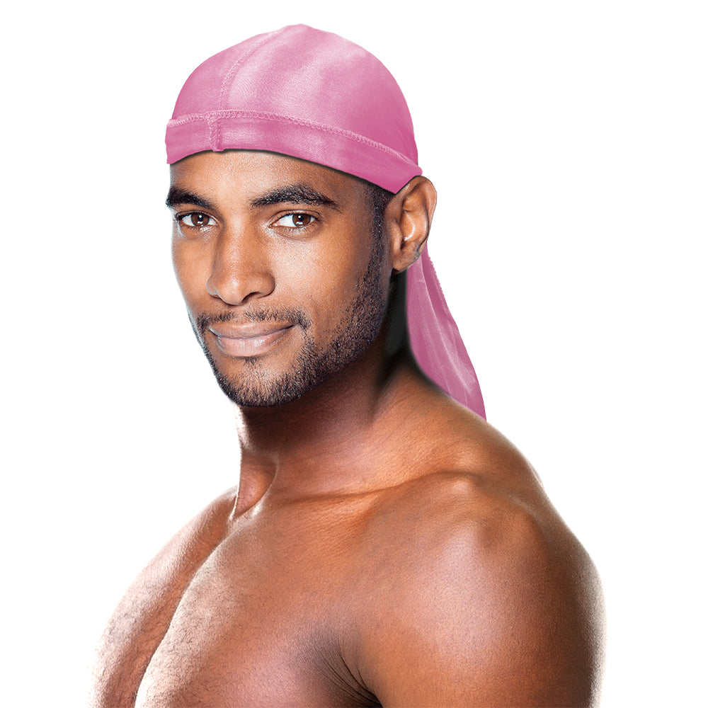 PREMIUM QUALITY COCONUT OIL TREATED SHINE SILKY DURAG WITH LONG TAIL