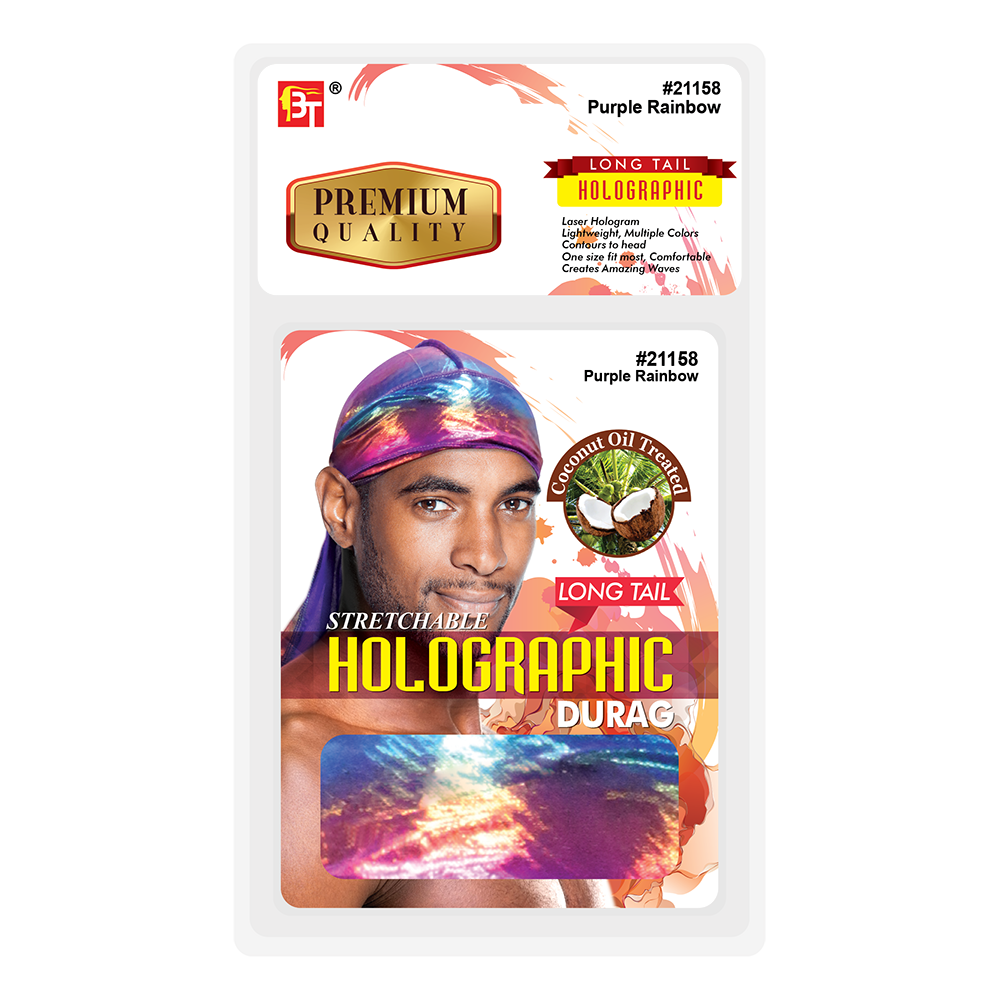 STRETCHABLE HOLOGRAPHIC DURAG
