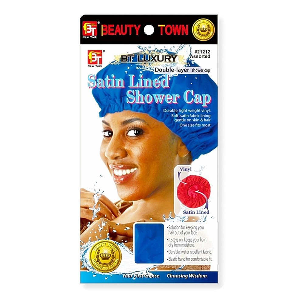 SATIN LINED SHOWER CAP