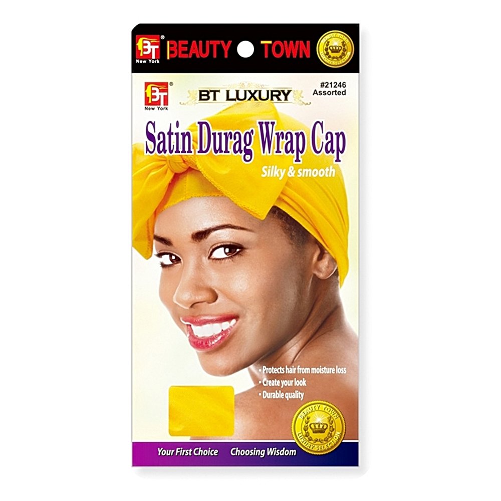 SATIN DURAG WRAP CAP
