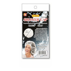DISPOSABLE JUMBO SHOWER CAP 4PCS (CLEAR)
