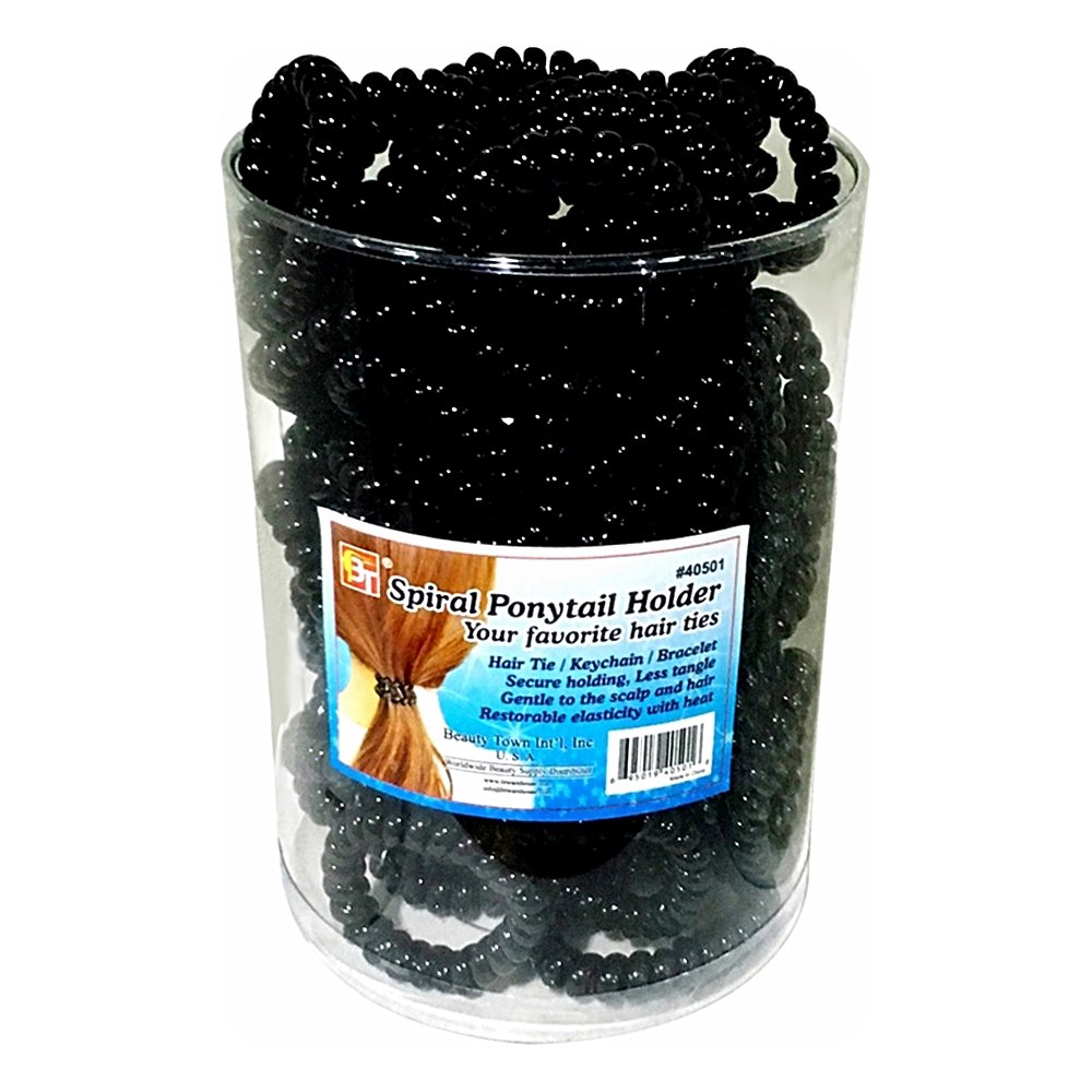 LARGE&THICK SPIRAL PONYTAIL HOLDER 80PCS