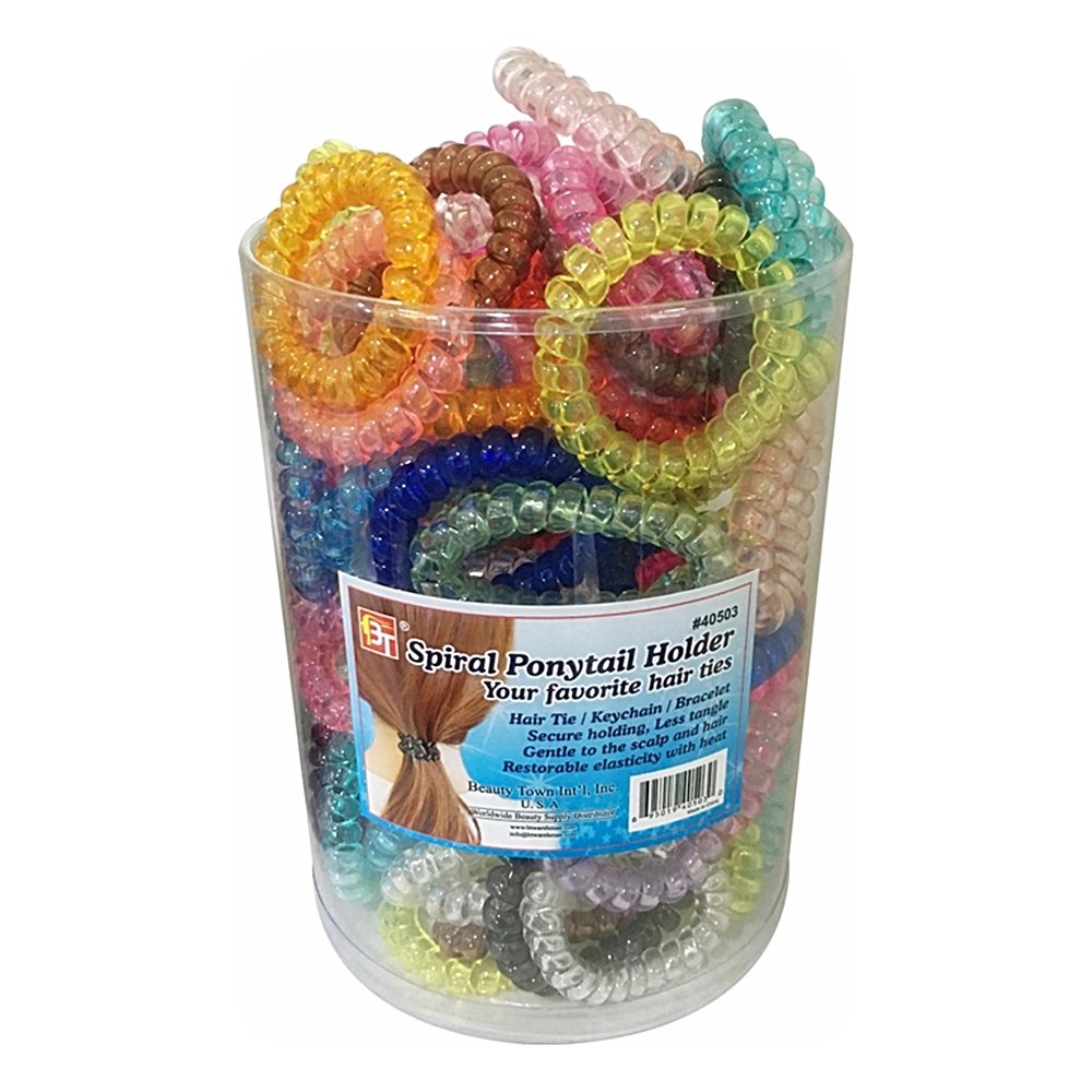 LARGE&THICK SPIRAL PONYTAIL HOLDER 80PCS