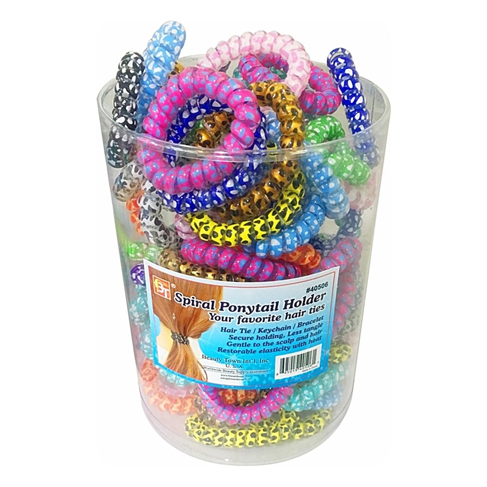 LARGE&THICK SPIRAL PONYTAIL HOLDER 80PCS