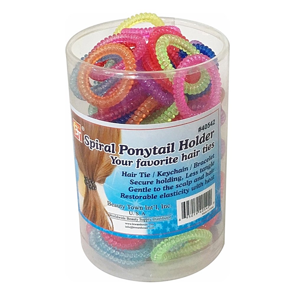 SMALL&THIN SPIRAL PONYTAIL HOLDER 100 PCS