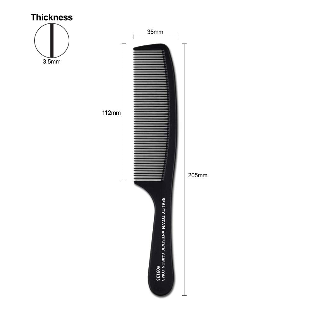 CARBON CLIPPER COMB (205 X 35 X 3.5 MM)