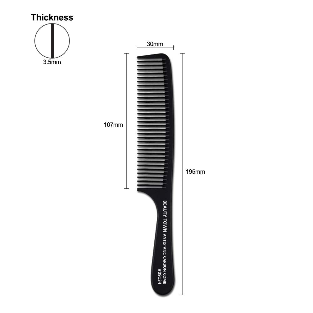 CARBON CLIPPER COMB (195 X 33 X 3.5 MM)