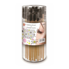 THE PREMIUM BRUSH COLLECTION - EYEBROW BRUSH & EYELASH COMB JAR (72 PCS)