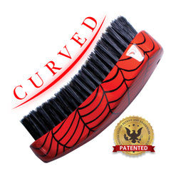 Wavy Coiler Curved Medium 360-540-720 Wave Brush - Natural Boar Bristles