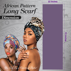 African Pattern Long Scarf (71